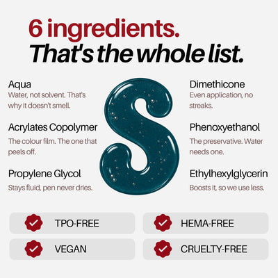 Abyss Nail Pen — 6-ingredient formula, TPO-free, HEMA-free, vegan