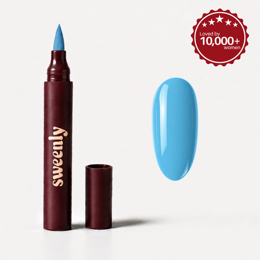 Azure Nail Pen — nail pen and colour swatch