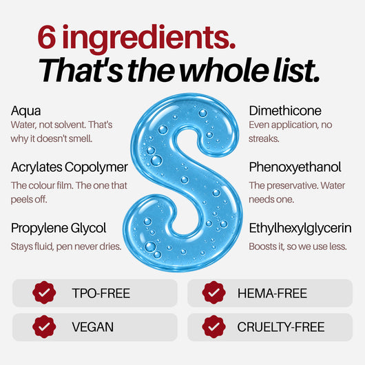 Azure Nail Pen — 6-ingredient formula, TPO-free, HEMA-free, vegan
