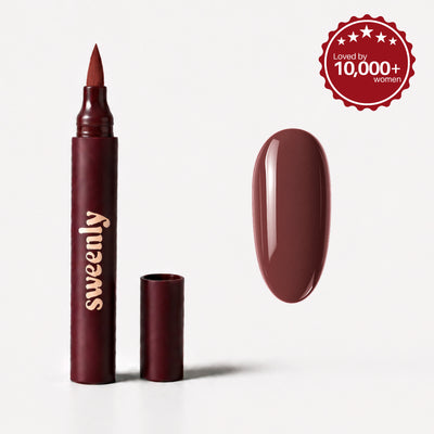 Hazelnut Nail Pen — nail pen and colour swatch