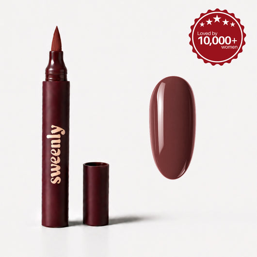 Hazelnut Nail Pen — nail pen and colour swatch