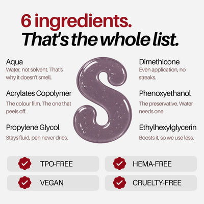 Lavender Nail Pen — 6-ingredient formula, TPO-free, HEMA-free, vegan
