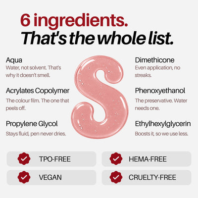 Nude Nail Pen — 6-ingredient formula, TPO-free, HEMA-free, vegan
