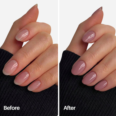 Pastel Nail Pen — before and after on natural nails