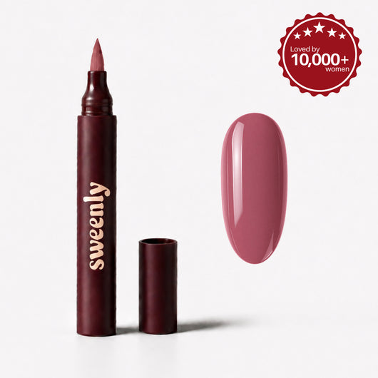 Pinky Nail Pen — nail pen and colour swatch
