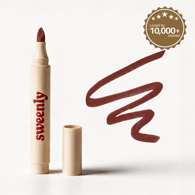 Plush Lip Pen — lip pen and colour swatch