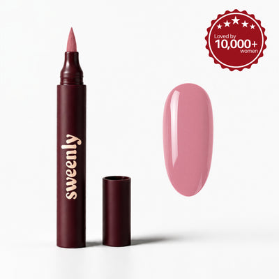 Rosy Nail Pen — nail pen and colour swatch