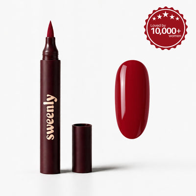 Ruby Nail Pen — nail pen and colour swatch