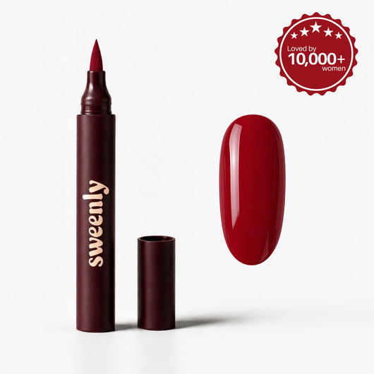 Ruby Nail Pen — nail pen and colour swatch