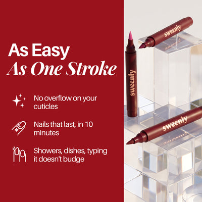Ruby Nail Pen — one-stroke application, no cuticle overflow