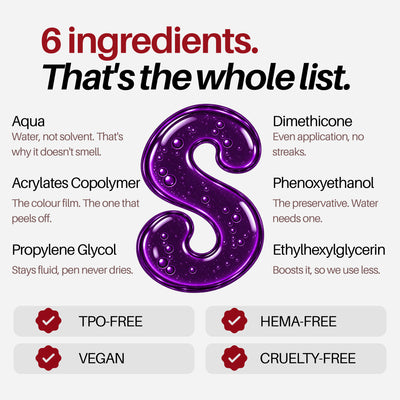 Violet Nail Pen — 6-ingredient formula, TPO-free, HEMA-free, vegan